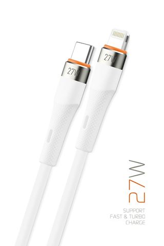 Powerway Lightning To Type-C Suport Fast & Turbo 27W Usb Data Kablosu SCL27
