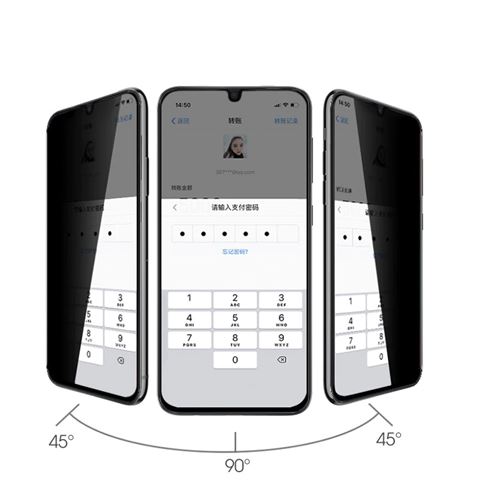 Huawei Y6 2019 Privacy 5D ( Hayalet ) Temperli Ekran Koruyucu