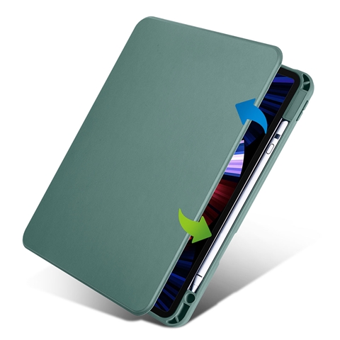 Apple iPad Air 11 2025 M3 Kılıf Termik Kalem Bölmeli Dönebilen Standlı Kılıf