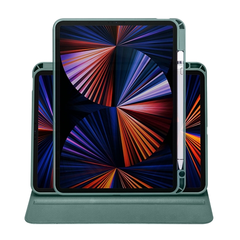 Apple iPad Air 11 2025 M3 Kılıf Termik Kalem Bölmeli Dönebilen Standlı Kılıf