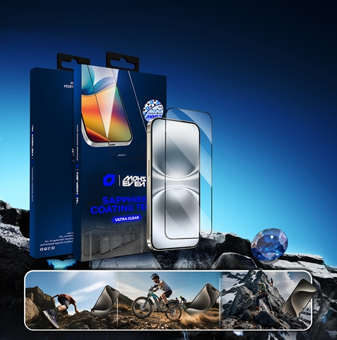 iPhone 17E Mohseven Safir Coating Privacy Hayalet Temperli Cam Ekran Koruyucu