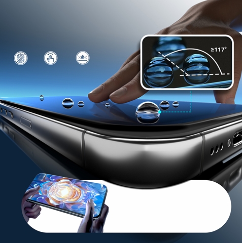 iPhone 17E Mohseven Safir Coating Privacy Hayalet Temperli Cam Ekran Koruyucu