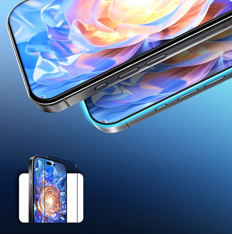 iPhone 17E Mohseven Safir Coating Privacy Hayalet Temperli Cam Ekran Koruyucu