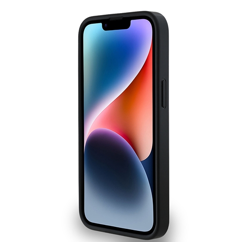 iPhone 14 DKNY Orjinal Lisanslı M-safe Şarj Özellikli 3D Yazılı Grid Pattern Kapak