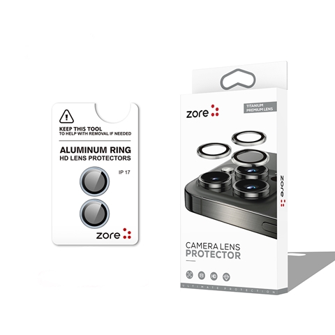 iPhone 17 CL-12 Premium Safir Parmak İzi Bırakmayan Anti-Reflective Kamera Lens Koruyucu