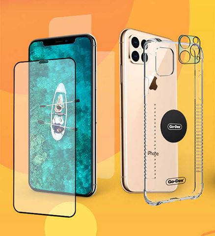 iPhone XS Go-Des 5 in 1 Full Body Ekran Koruyucu