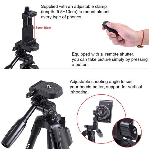 VCT 5208 Tripod Siyah