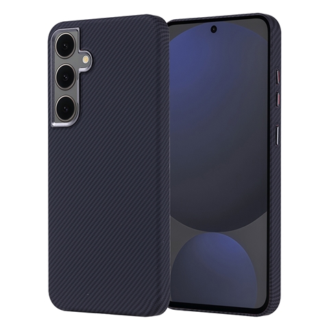 S24 FE Magsafe Şarj Özellikli Karbon Fiber Görünümlü Nekst Kapak