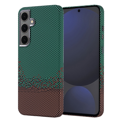 S24 FE Magsafe Şarj Özellikli Karbon Fiber Görünümlü Nekst Kapak