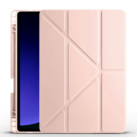 Galaxy Tab S10 FE Tri Folding Kalem Bölmeli Standlı Kılıf