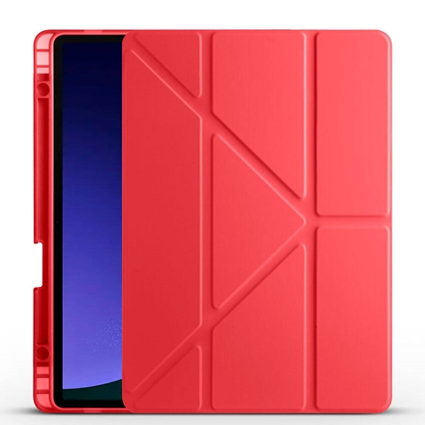 Galaxy Tab S10 FE Tri Folding Kalem Bölmeli Standlı Kılıf