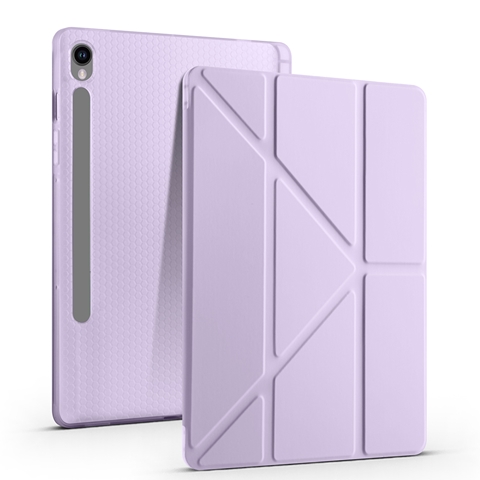 Galaxy Tab S10 FE Tri Folding Kalem Bölmeli Standlı Kılıf