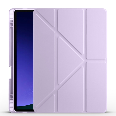 Galaxy Tab S10 FE Tri Folding Kalem Bölmeli Standlı Kılıf