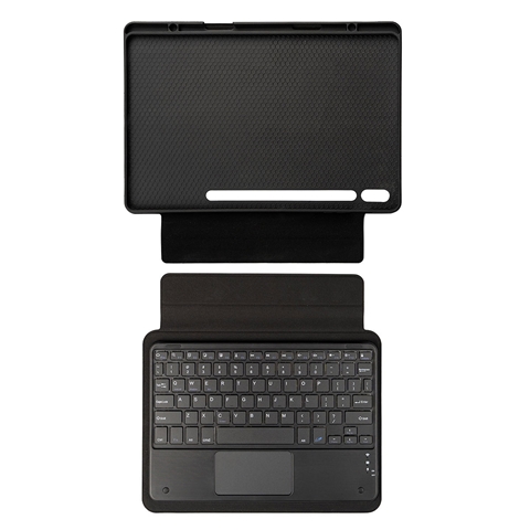 Galaxy Tab S10 Plus Border Keyboard Bluetooh Bağlantılı Standlı Klavyeli Tablet Kılıfı