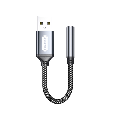 Go-Des GD-UC332 USB-A to 3.5mm Aux Çevirici Ses Adaptörü