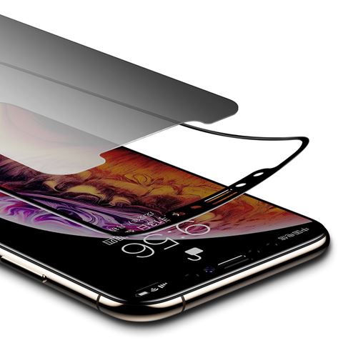 iPhone Xs Max Kor Privacy Ekran Koruyucu ( Hayalet Cam )