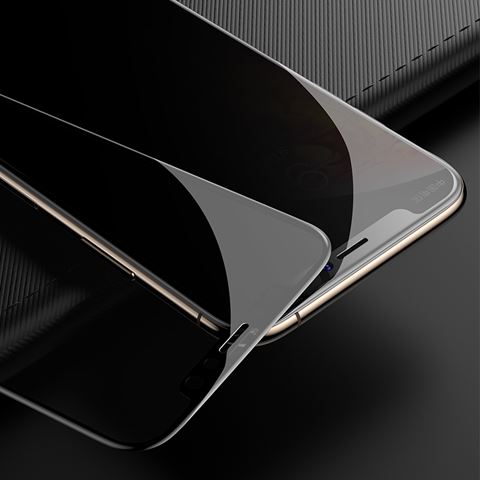 iPhone Xs Max Kor Privacy Ekran Koruyucu ( Hayalet Cam )