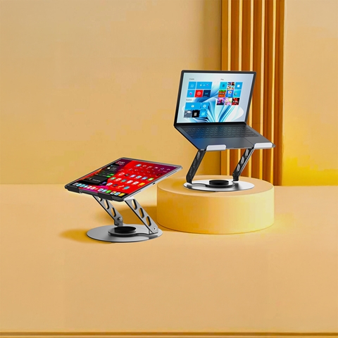 Lenyes CR190 360 Derece Dönebilen Katlanabilir Laptop Standı