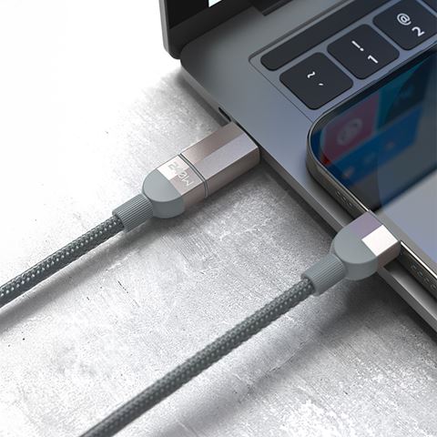 Lenyes LC543 4in1 Hızlı Şarjlı USBA TypeC TypeC to Lightning Data ve Şarj Kablosu 240W 1M