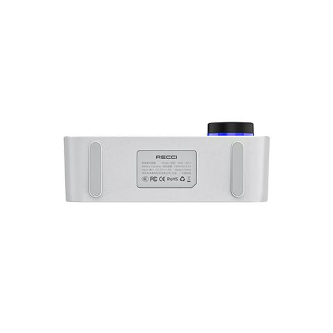 Recci RSK-W11 FM-TF Çift Alarmlı Dijital Saatli Wireless Bluetooth 5.0 Speaker 3W 1200mAh