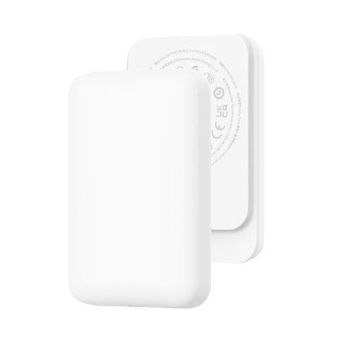 Wiwu Wi-P037 Qi Şarj Teknolojili LED Işık Göstergeli Magsafe Kablosuz Powerbank 5000mAh 15W