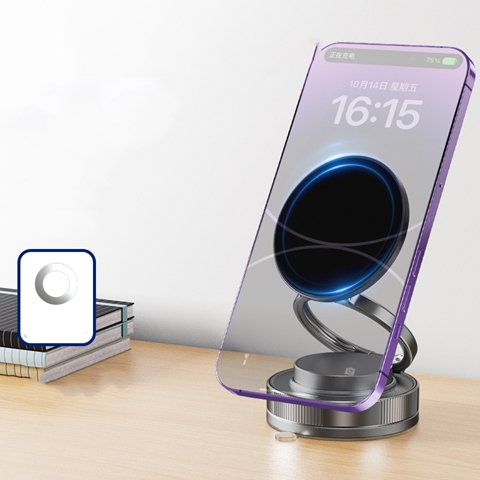 T28 Vakum Özellikli 360 Derece Dönebilen Magnetik Telefon Tutucu