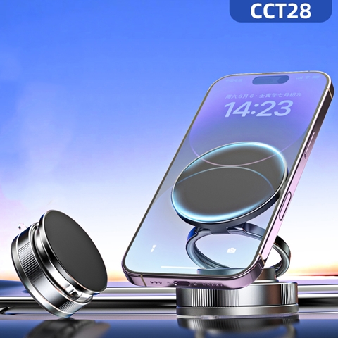T28 Vakum Özellikli 360 Derece Dönebilen Magnetik Telefon Tutucu